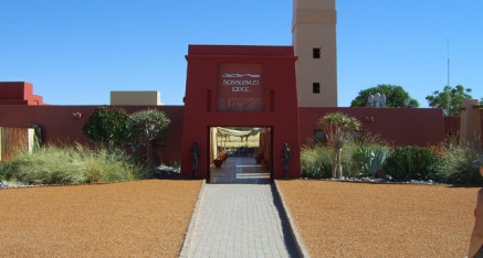 Sossusvlei Lodge from the outside