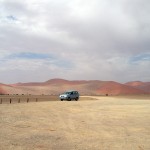 Parking in front of the dune